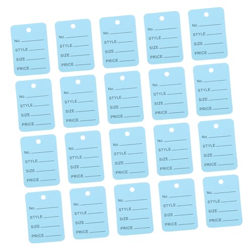 Angoily 1000 Stück Blanko Preisschilder für Schmuck Kleidung Schuhe und Beschreibbare Papieretiketten für Einzelhandel und Bastelprojekte