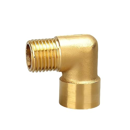 1/8" Female x Male Thread Brass Elbow Equal Pipe Fitting Connector Coupler for Water Fuel Copper Adapter