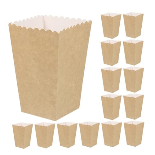 Gatuida 24 Piezas Caja de Kraft Pequeña Unidades Contenedores Multiusos para Snacks como Pollo Frito y para Fiestas y Noches de Cine