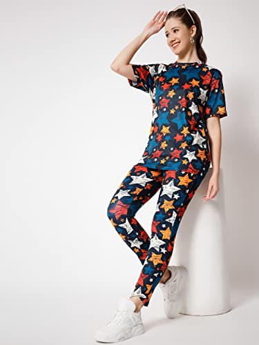 Image of Yuvraah Women's Polyester Printed Tracksuit