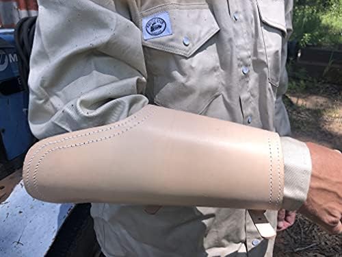 The Plain Jane Welding Arm Pad - Natural Vegetable-Tanned Leather
