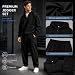 Jogginganzug Herren Trainingsanzug Tracksuit 1/4 Zipper Hoodies und Jogginghose Männer 2 Teiler Sportanzug Baggy Hoodie mit Hose Casual Kapuzenpullover Hausanzug Sport Activewear Herren Streatwear