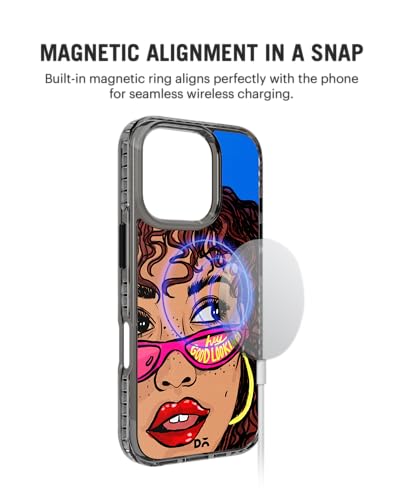 Image of DailyObjects Hey Good Looking Stride 2.0 Magnetic Case Cover Compatible with iPhone 16 Pro Max | Wireless Charging Slim Back Cover | 2 Layer Edge Protection & Shockproof