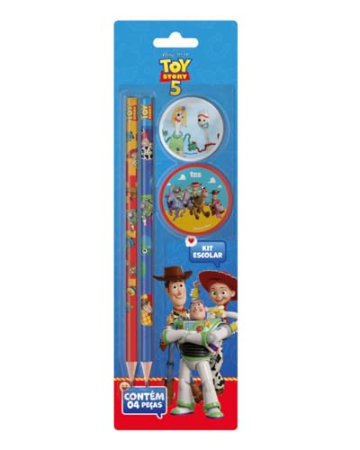 Kit Escolar Tris Toy Story 5 com 4 peças