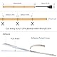 GOMING DC 5V USB COB LED Strip Orange LED Streifen IP65 Wasserdicht 2M 320LED/M LED Band Selbstklebend Lichtband für Home TV Hintergrundbeleuchtung Vitrinenbeleuchtung
