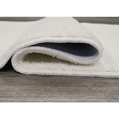 Garland Rug Gramercy Washable Bath Rug – Soft, Plush, Absorbent, Quick-Dry, Durable, 22 in. x 60 in., White by Garland Rug - Used condition - Image 5