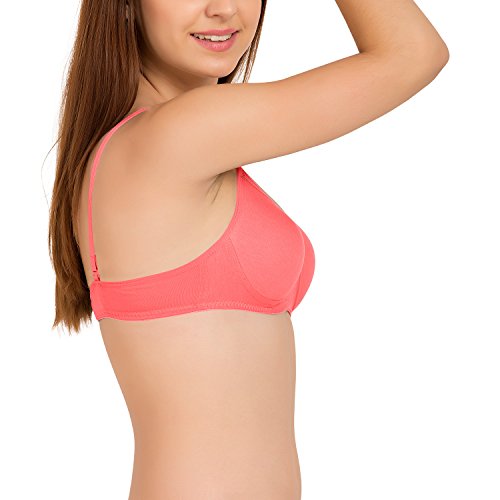 Image of Tweens - Medium Padded Cotton Rich Bra - Full Coverage, Seamless, Multiway Straps, Wirefree Everyday T-Shirt Bra (Pack of 2)