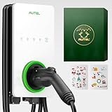 Autel Home Smart Electric Vehicle (EV) Charger up to 50Amp, 240V, Indoor/Outdoor Car Charging Station with Level 2, Wi-Fi and Bluetooth Enabled EVSE, 25-Foot Cable,Driven Snow