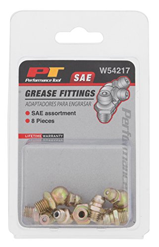 Performance Tool W54217 Sae Brake Line Fitting Kit - 1/4" X 28 Thread - Includes 8 Fittings: 4 Straight, 2 45 Degree, And 2 90 Degree #TOP3