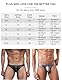 comeondear String Tanga Männer Sexy PU Leder Wetlook Sissy Dessous Reizwäsche Herren Erotische Unterhosen Kunstleder Micro String Große Größen Gay Unterwäsche Latex Slips Thong Schwarz Clubwear S