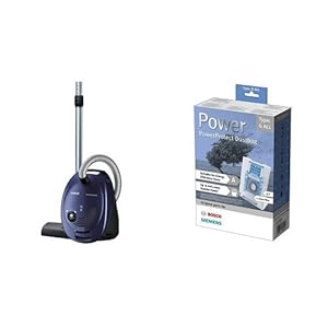 Siemens Bodenstaubsauger synchropower mit Beutel, EEK B, highPower Motor, powerSecure System, Moonlight blue…