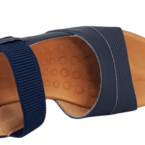 Sandália Usaflex Feminina Plataforma Casual Couro AE2031 (36)