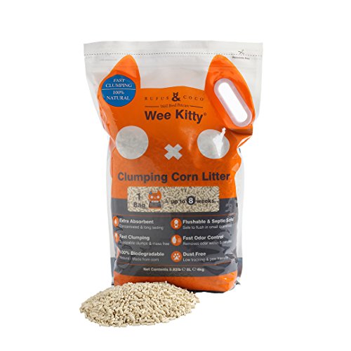 Rufus & Coco WeeKitty | Natural Flushable Clumping Cat Litter | Low Tracking