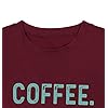 Coffee-Wine-Repeat-T-Shirt-Women-Letter-Print-Tee-Shirt-Drinking-Alcohol-Shirt-Wine-Lovers-Shirt-Tops Coffee Shirts for Women Graphic Tees Shirt Coffee Letter Print Shirt Tops Funny Saying (Wine Red, Medium)