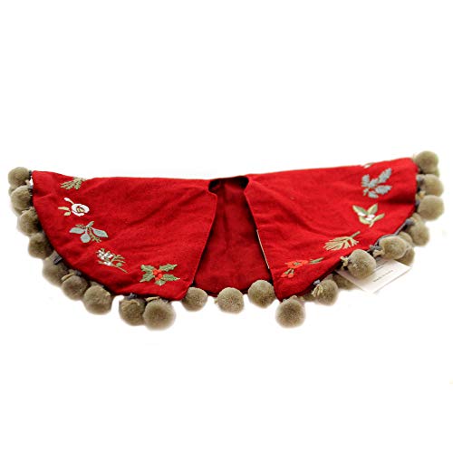 Primitives By Kathy Stitch Art Tree Skirt, Merry Christmas 12.30 Inches Diameter #TOP4
