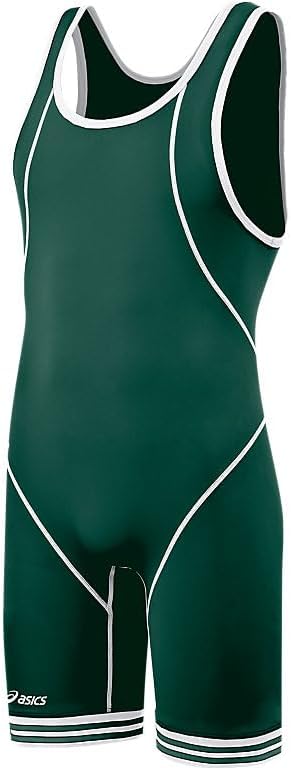 Asics Men's Snap Down Wrestling Singlet (Navy/White)
