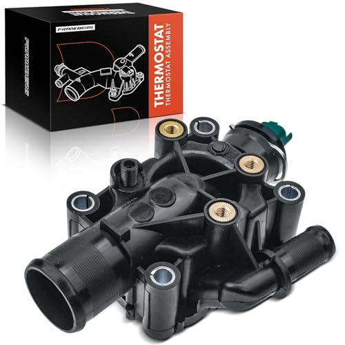 Frankberg 1x Engine Coolant Thermostat with Housing Compatible with Berlingo 2005-Today C-Elysee 2012-Today C2 2006-2009 C3 2005-Today C4 2005-2011 Xsara 2006-2011