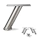 "7-3/4"H Stainless Steel Sofa Legs, Metal Furniture Legs, Angled Design, Stainless Steel Finsih - Set of 4 NEW"