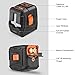 Laser Level self leveling Horizontal/Vertical Line and Cross-Line,50Ft with Stable Dual Modules, Pulse Mode, Magnetic Pivoting Base, Carrying Pouch, Battery Included - Tacklife SC-L07