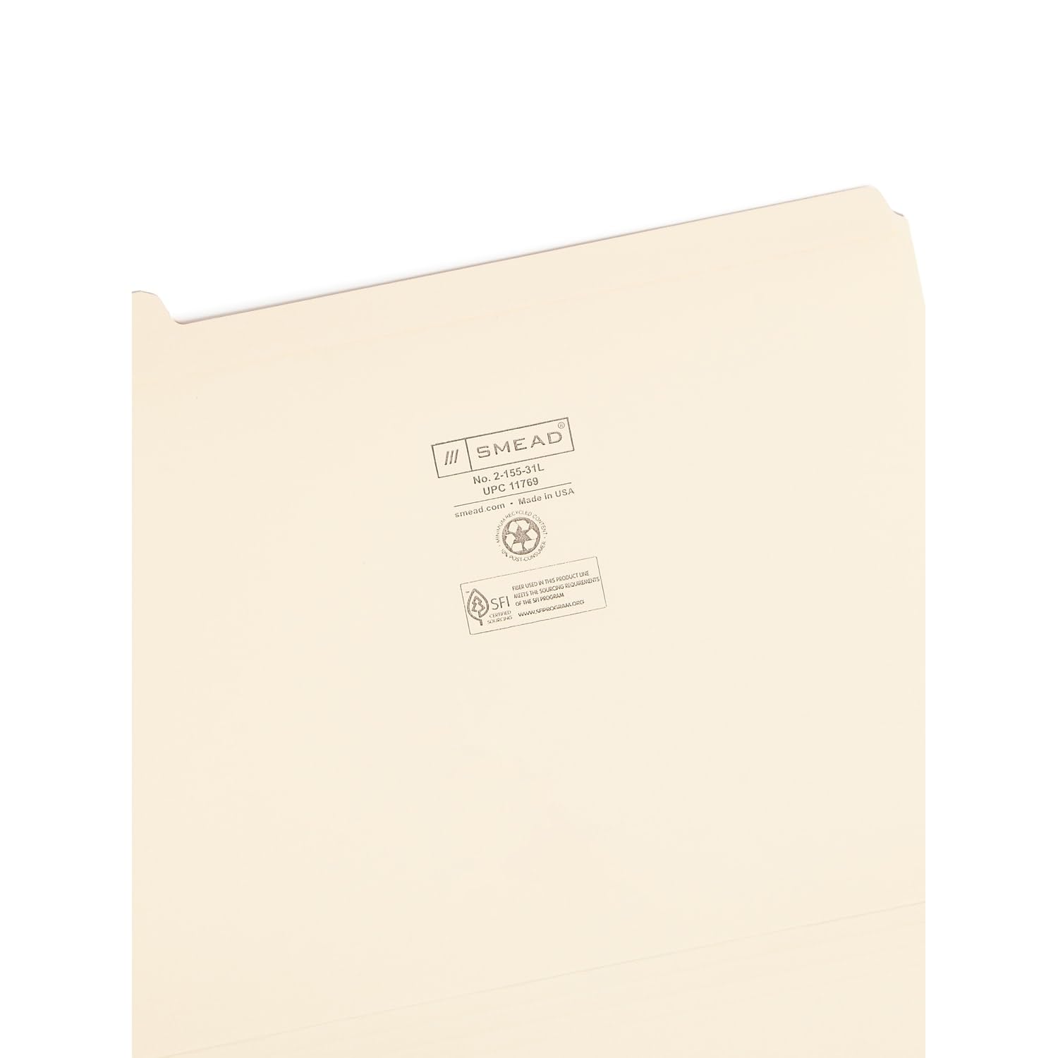 Sead Carpeta De Archivo De Cierre 100 Reciclada 2 Sujetadores Pestaña