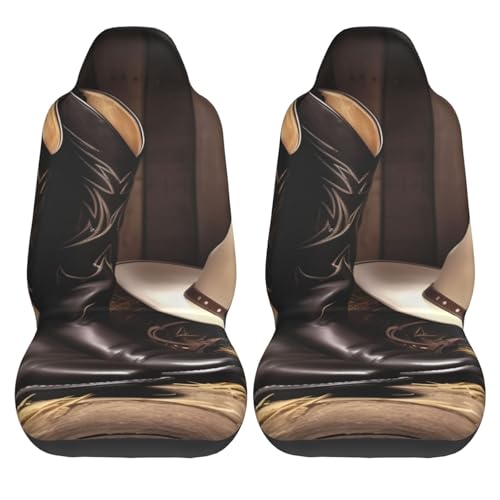 Protection de siège automobile de luxe style cowboy finitions soignées - 3