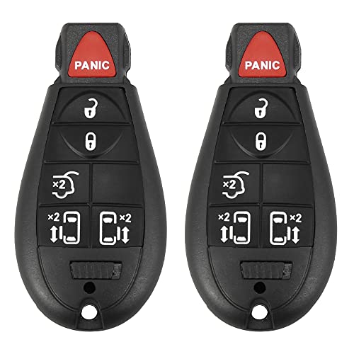 X AUTOHAUX 6-Button Dodge Key Fob