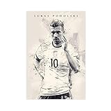 Lukas Podolski Poster Fußball Spieler 2 Leinwand Wandkunst 
