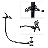 Luxlight® Photography Studio Clamps for Background & Equipment Support (Flex Arm Spring & C Clamp)