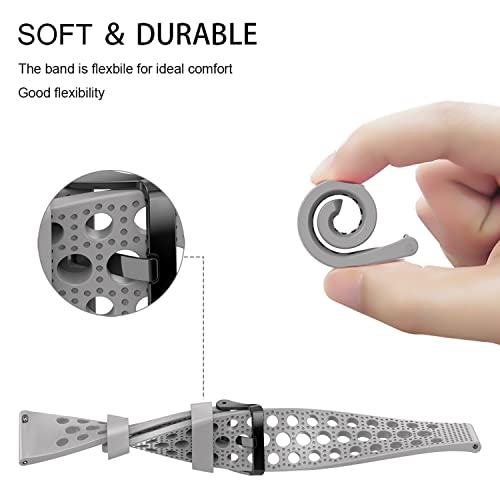 Correa de silicona compatible con TOZO S3, sport strap con hebilla metálica miniatura 4