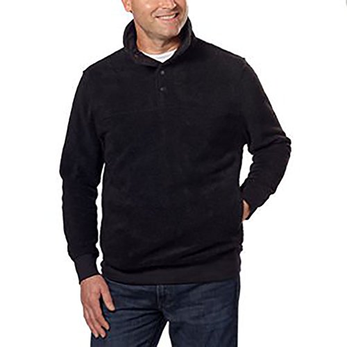 Men's Cabin Sherpa Pullover-Black,XL