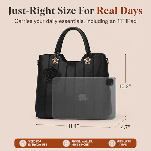 Bolso Rofozzi de cuero vegano para mujer, asa superior miniatura 4
