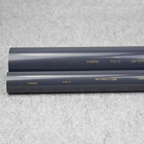 Preisvergleich Produktbild 1pcs 50CM / Lot Haushaltstrinkwasserleitung, UPVC Kunststoff Zuführrohre Chemical Rohr for Die Gartenbewässerung Wasserrohrleitungssystem (Size : 50mmx2.4mm)