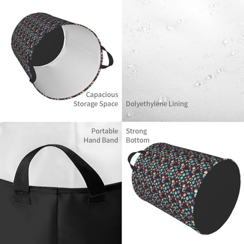 Panier à linge rond lavable et imperméable grand modèle planètes