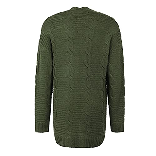 Cardigan Sweaters for Women Open Front Long Sleeve Knit Coat with Pockets - image 4