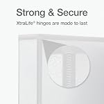 Oxford Binder, 1.5" Round Ring View Binder, ClearVue Covers on 3 Sides, XtraLife Hinge, Non-Stick PVC-Free, White, 350-Sheet Capacity, for School, Office, and Home Organization