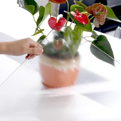 Nappe de table transparente mate 2.0mm pour protéger l'extérieur