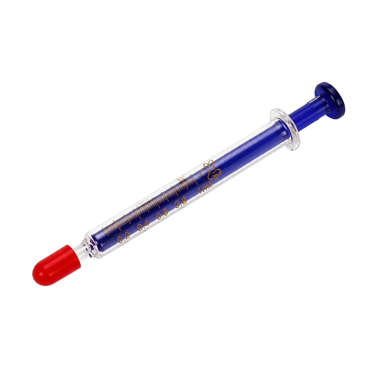 Skalowana Szklana Strzykawka 1ml Luer Slip Lab Injektor Pipeta-50Pcs