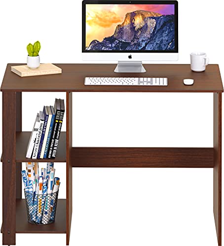 Shw OD-22A-C Home Office Computer Desk With Shelves, Cherry thumb #4
