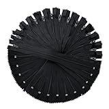 EACH PACK CONTAINS: 100 pieces of #3 nylon zippers COLOR: Black SIZE: Each zipper is 4 inches in length from zip to zip, with overall length approx. 5 inches. MATERIAL: Made from high-quality nylon on cotton/rayon cloth, ensuring long-lasting perform...