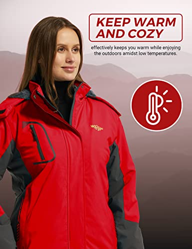 Wantdo Giacca da Sci Montagna Invernale Parka da