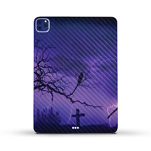 Image of MightySkins Carbon Fiber Skin Compatible with Apple iPad Pro 11 inch M2 4th Gen (2022) Full Wrap Kit - Mystic Reaper | Protective, Durable Textured Carbon Fiber Finish | Easy to Apply | Made in The USA