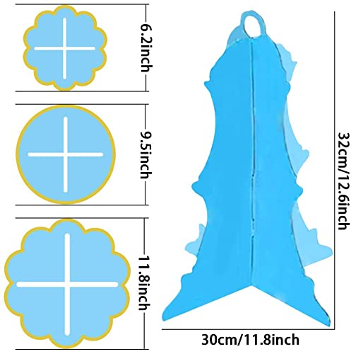 JINLE 3 Pezzi Alzata per Cupcake in Cartone