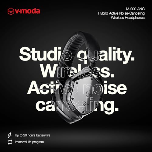 V-MODA M-200 ANC M200BTA-BK Bluetooth オーバーイヤー ノイズキャンセリング ワイヤレスヘッドホン の商品画像 1