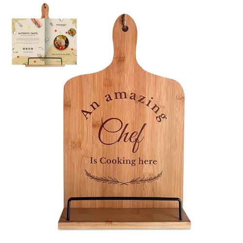 KALLPA | Cookbook Stand for Kitchen Counter | Cookbook Holder | Recipe Book Holder | Cookbook Holders for Kitchen Counter | Cook Book Stand for Kitchen Counter | Elegant Gifts for Women and Men