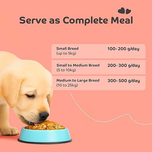 Image of Chicken Mash Fresh Dog Food for Puppies | Soft Easy-to-Digest High-Protein Chicken Meal | Supports Growth, Immunity & Healthy Development | 300g x 3