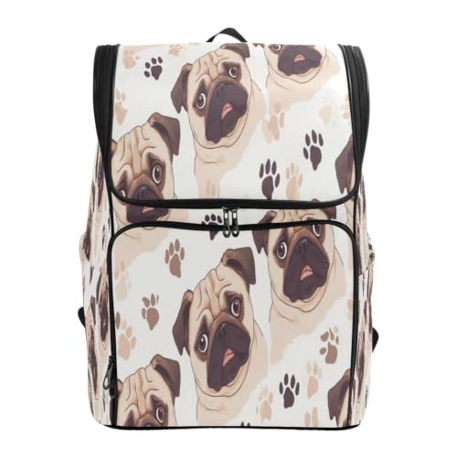 Sac à dos grande capacité empreinte de patte mignonne pour ranger tous les cahiers