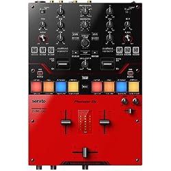 Pioneer DJ DJM-S5 2-channel Mixer for Serato DJ,Red/Black