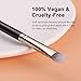 TEOYALL Eye Crease Brush, Soft Dense Synthetic Bristles Eyeshadow Brush Flat Concealer Brush For Powder Cream Concealer Highlight