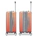 American Tourister Moonlight Hardside Expandable Luggage with Spinner Wheels, Ombre Peach, Large Checked Suitcase 28-Inch