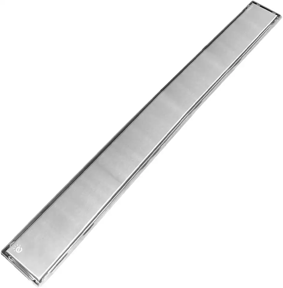 Ralo Linear Embralumi Oculto Invisível Piso Aço Inox 90x8cm